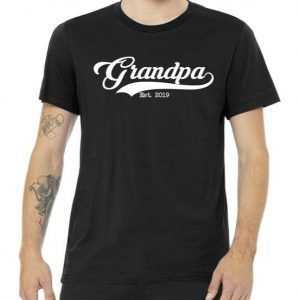 Grandpa Est. 2019 tee shirt