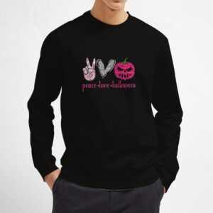 Peace-Love-Halloween-Sweatshirt-Unisex-Adult-Size-S-3XL