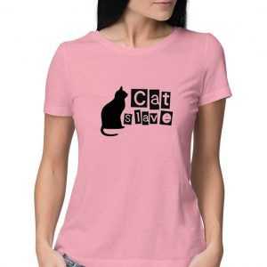 Cat-Slave-Youth-Tee-Pink-T-Shirt