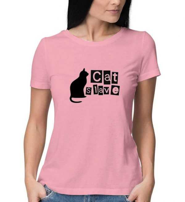 Cat-Slave-Youth-Tee-Pink-T-Shirt