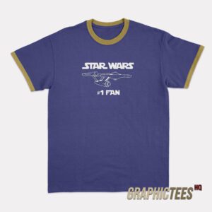 Star Wars #1 Fan Mashup Star Trek Ringer T-Shirt