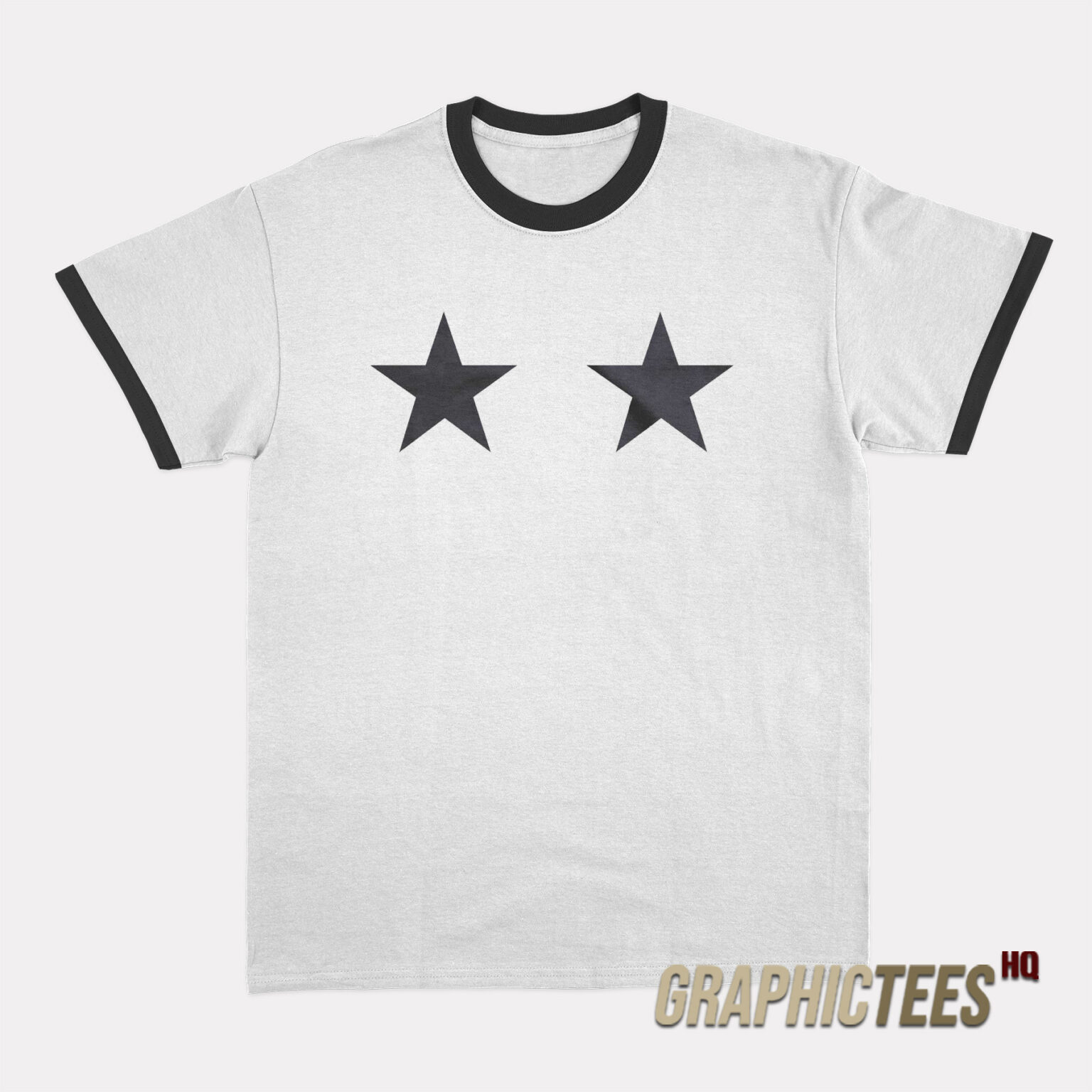 Star Boobs Ringer T-Shirt